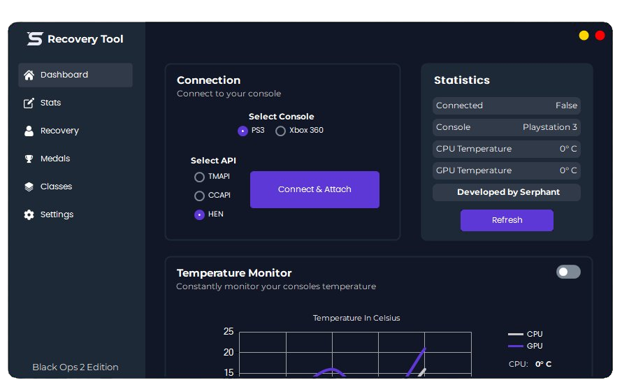 Serphant Recovery Tool screenshot
